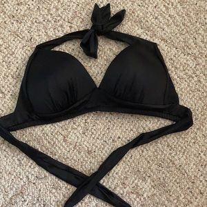 Venus Black halter bikini top